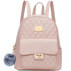 Teen Girls Fashion 9"*11"Small Backpack Purse for Women and Ladies Quilted🤘